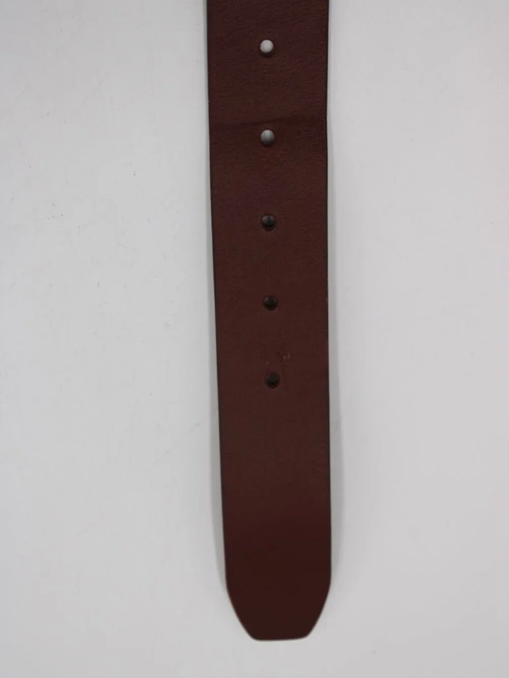 Tommy Hilfiger Brown Leather Belt Logo Buckle Size 40 Silver Buckle Dress READ